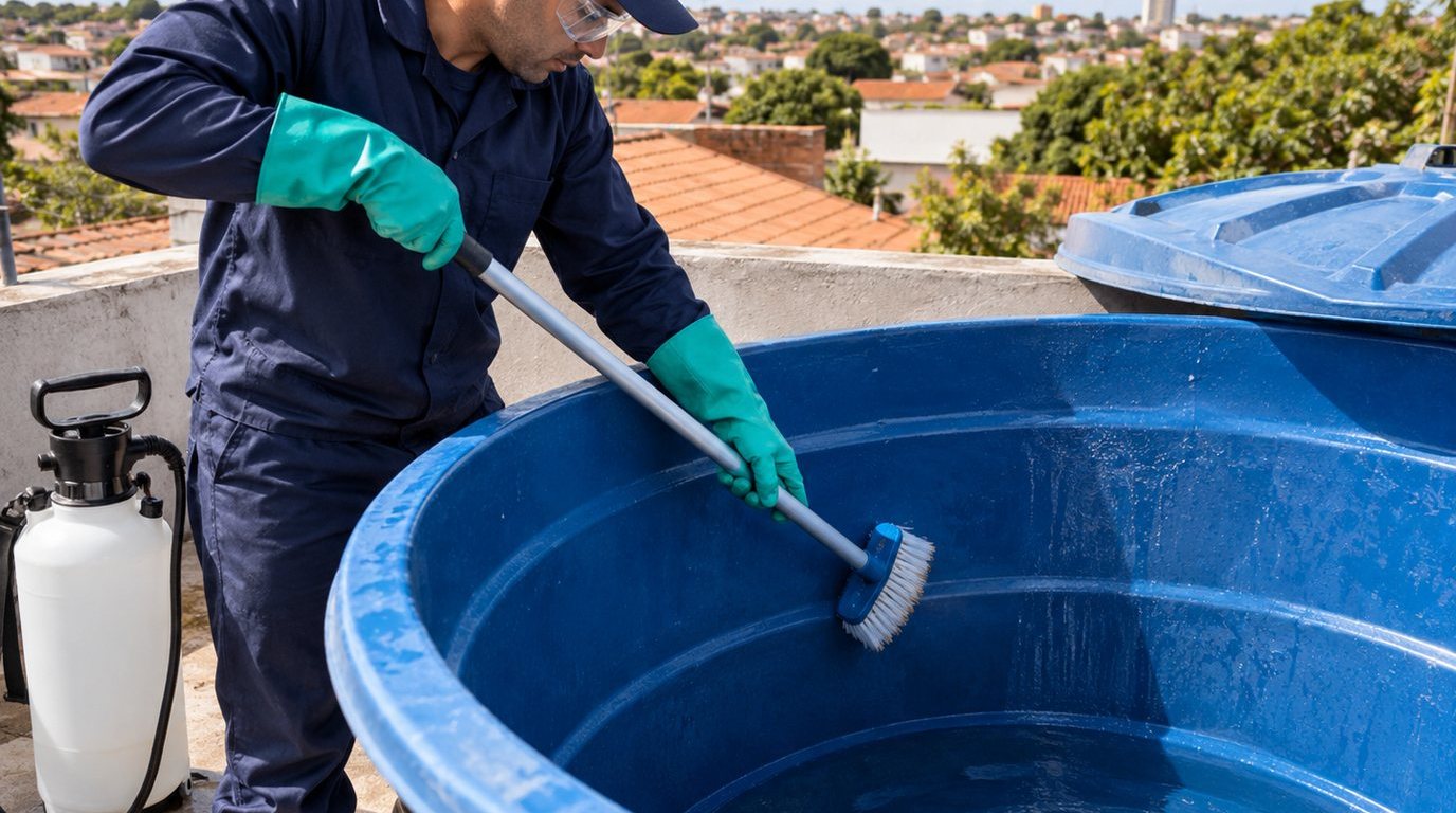 Higienização e Desinfecção da Caixa d'Água em Anápolis‑GO