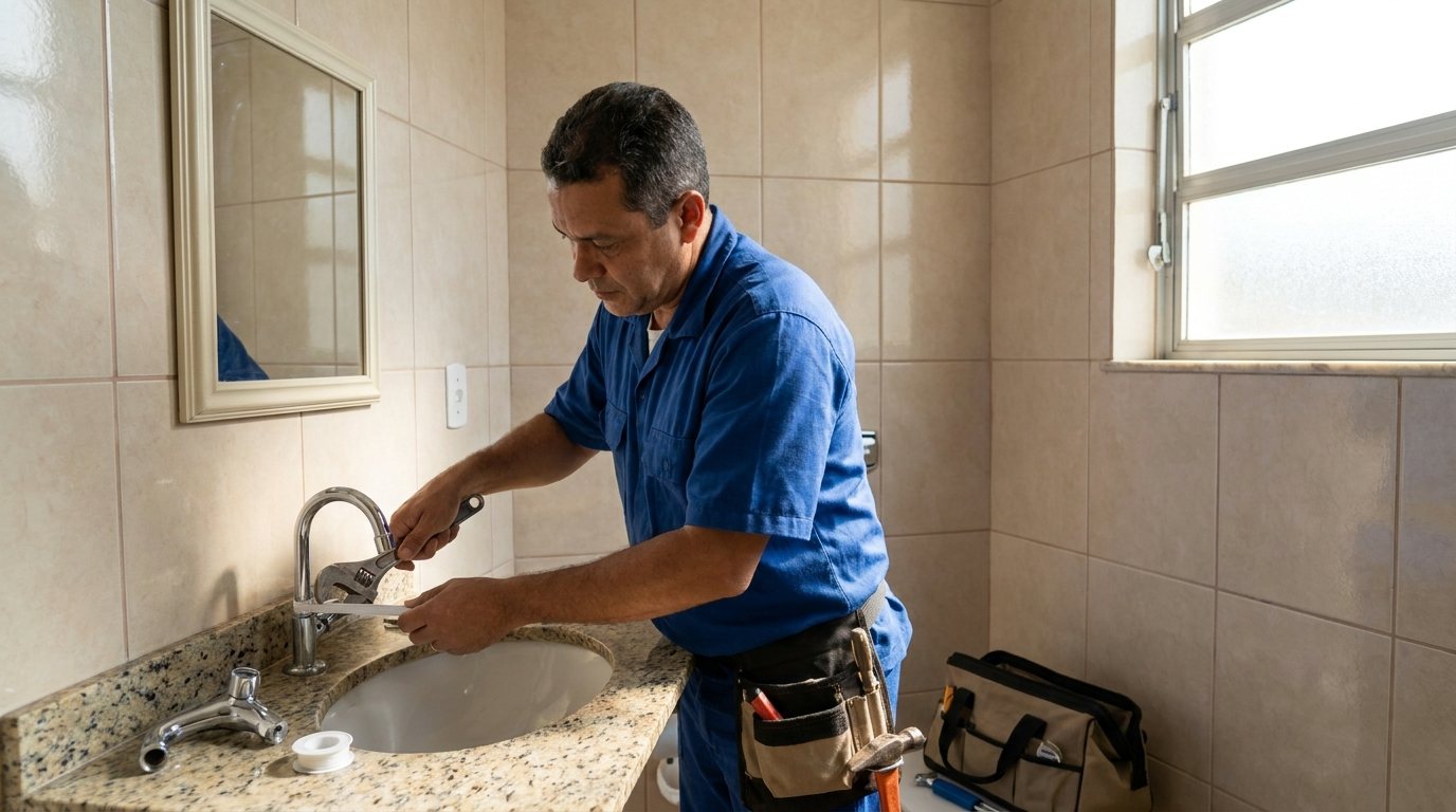 Instalação Hidráulica no Banheiro em Anápolis‑GO
