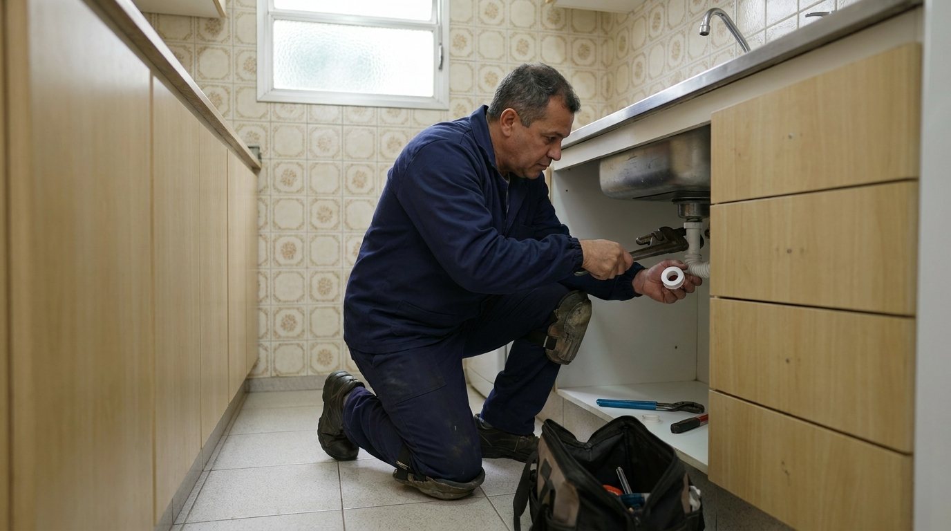 Reparo Hidráulico na Cozinha em Anápolis‑GO